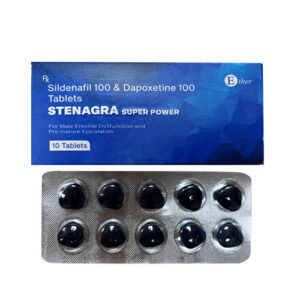 藍鉆超級偉哥威而鋼雙效片 Stenagra super power Sildenafil 100 & Dapoxetine 100 Tablets 10粒/盒 香港現貨正品